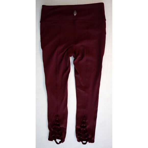 FP Movement OB570723 Women's Sz XS Wine/Burgundy Kali Crop Leggings - Picture 2 of 8